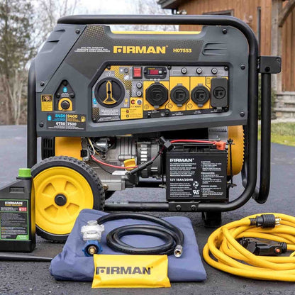Firman H07553 7500W/9400W Dual Fuel Portable Generator