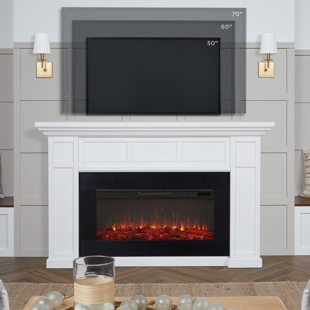 Real Flame Alcott 75″ Landscape Electric Fireplace