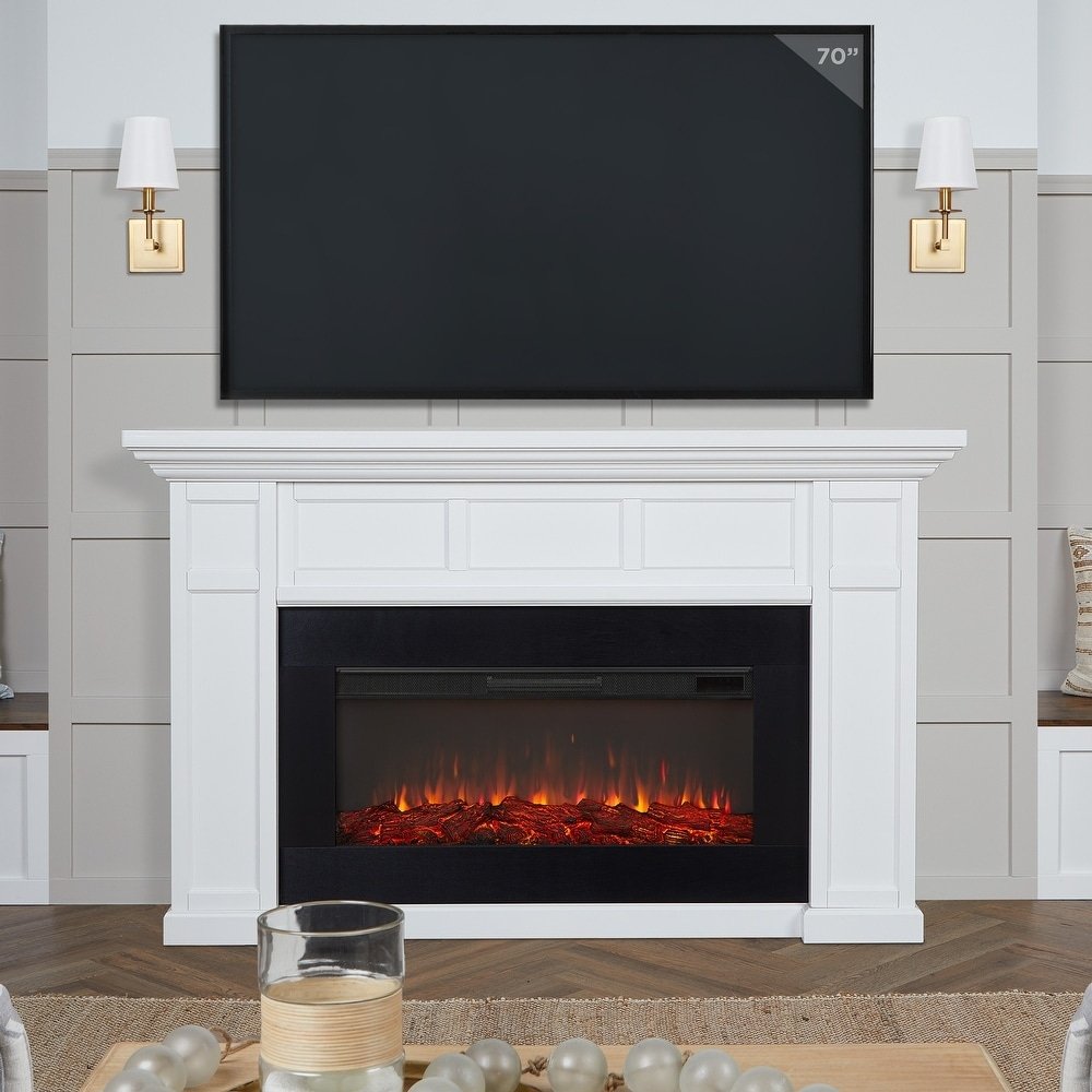 Real Flame Alcott 75″ Landscape Electric Fireplace