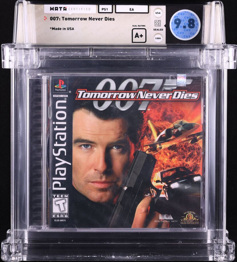 1999 007 TOMORROW NEVER DIES SONY PLAYSTATION 1 PS1 WATA 9.8 A+ SEALED