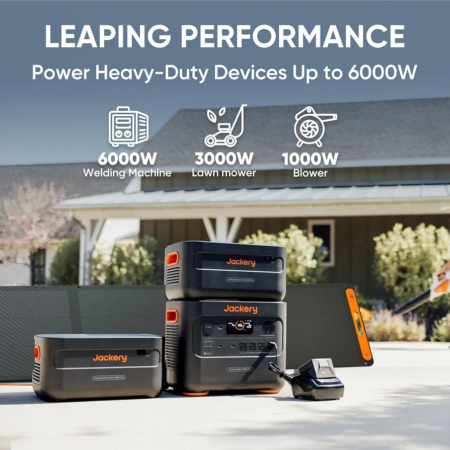 Jackery Explorer 2000 Plus Portable Power Station, 2042Wh, 3000W AC Output