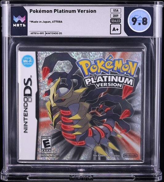 2009 POKEMON PLATINUM VERSION NINTENDO DS WATA 9.8 A+ SEALED