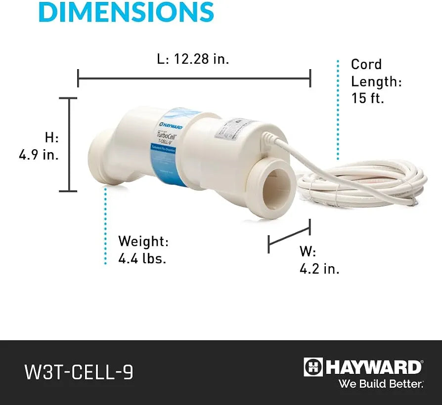 Hayward TurboCell Salt Cell for Pool Chlorination T-Cell-9 25,000 Gallons