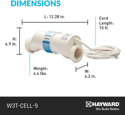 Hayward TurboCell Salt Cell for Pool Chlorination T-Cell-9 25,000 Gallons