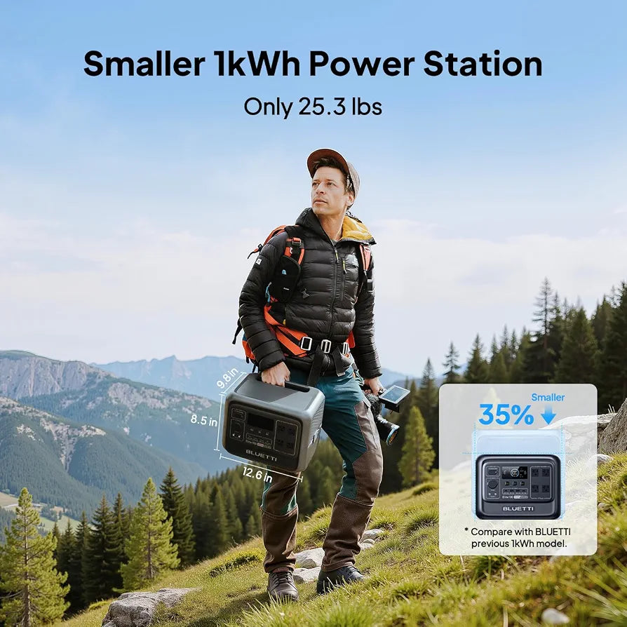 BLUETTI Elite 100 V2 Portable Power Station for Camping 1024Wh 1800W