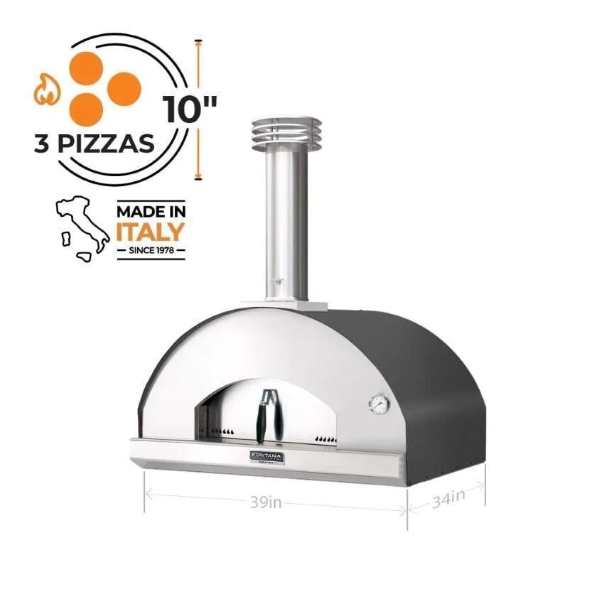 Fontana Forni Mangiafuoco Wood-Fired Pizza Oven – Anthracite – FTMF-A