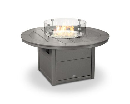 POLYWOOD 48″ Round Fire Pit Table