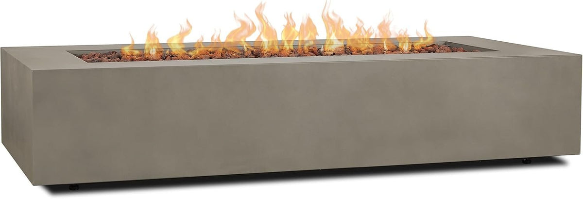 Real Flame Aegean 70″ Rectangle Propane Fire Table