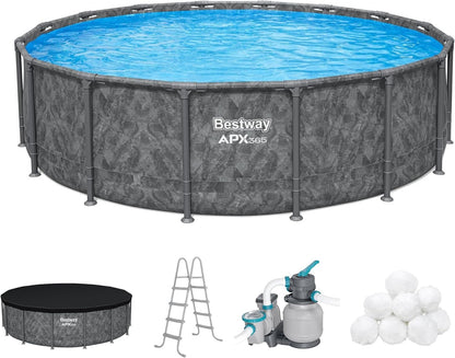 Bestway APX 365 16ft x 48 inches Round Above Ground Pool Set