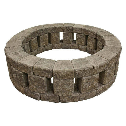 Stonehenge 58 in. x 16 in. Concrete Fire Pit Kit in Northwest Blend