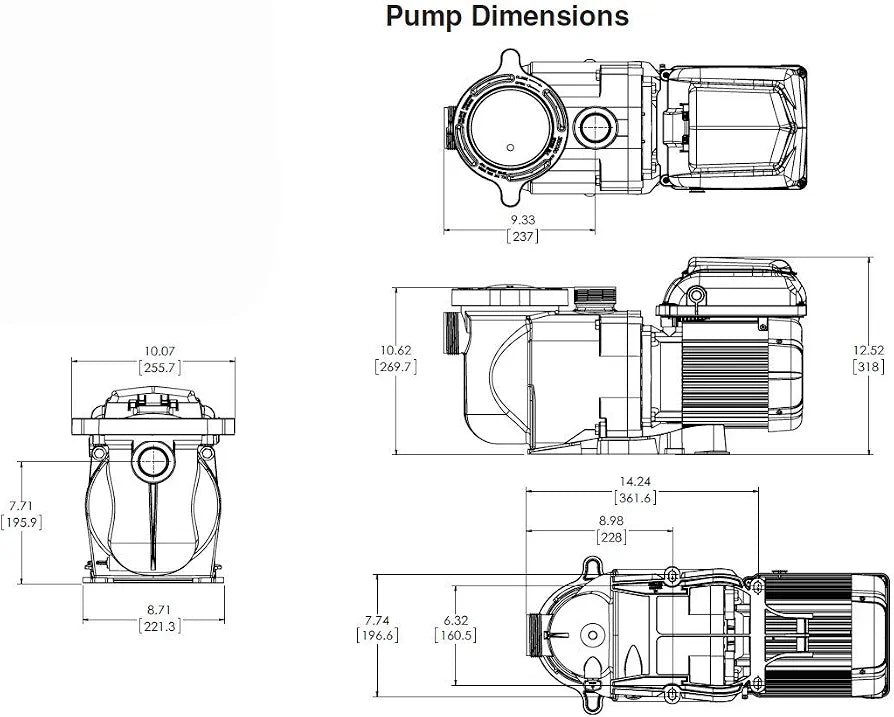 Pentair EC-342001 - SuperFlo VS Variable Speed Pool Pump, 1.5 HP