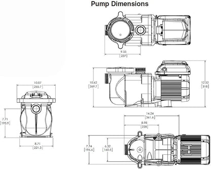 Pentair EC-342001 - SuperFlo VS Variable Speed Pool Pump, 1.5 HP