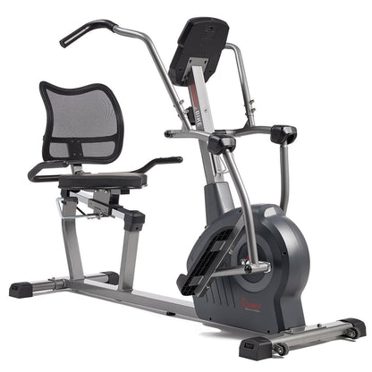 Sunny Health & Fitness Comfy Recumbent Cross Trainer Recumbent Elliptical Bike
