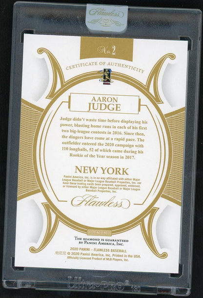 2020 Panini Flawless Aaron Judge Diamond /10