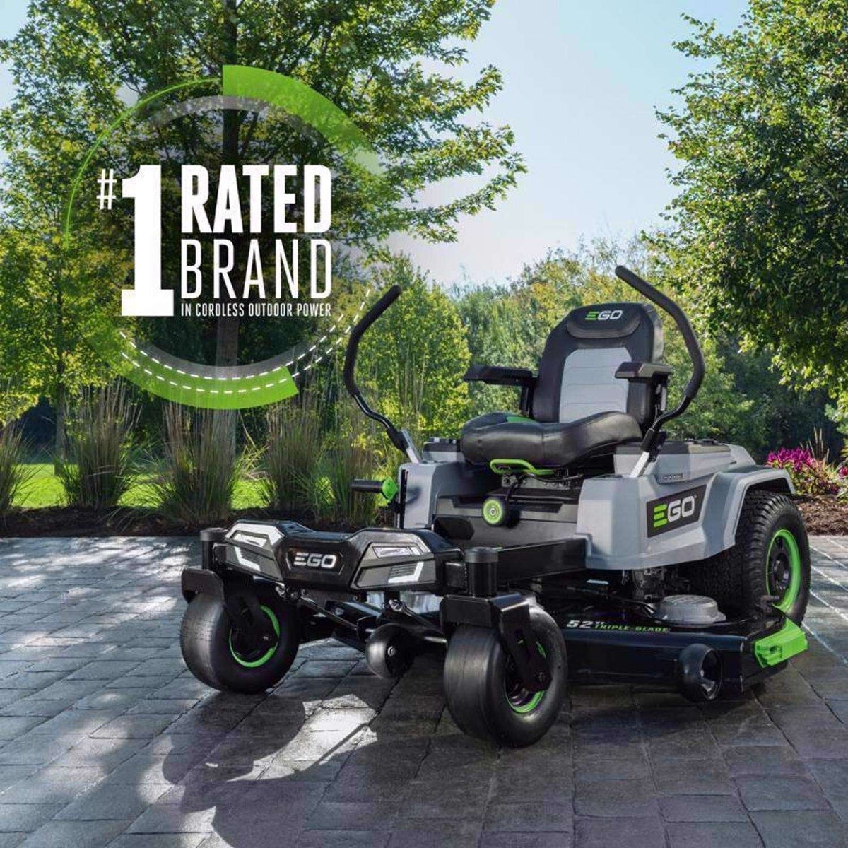 EGO Power+ Z6 ZT5207L 52 in. 56 V Battery Zero Turn Riding Mower Kit (Battery & Charger) W/ SIX 12.0 AH BATTERIES