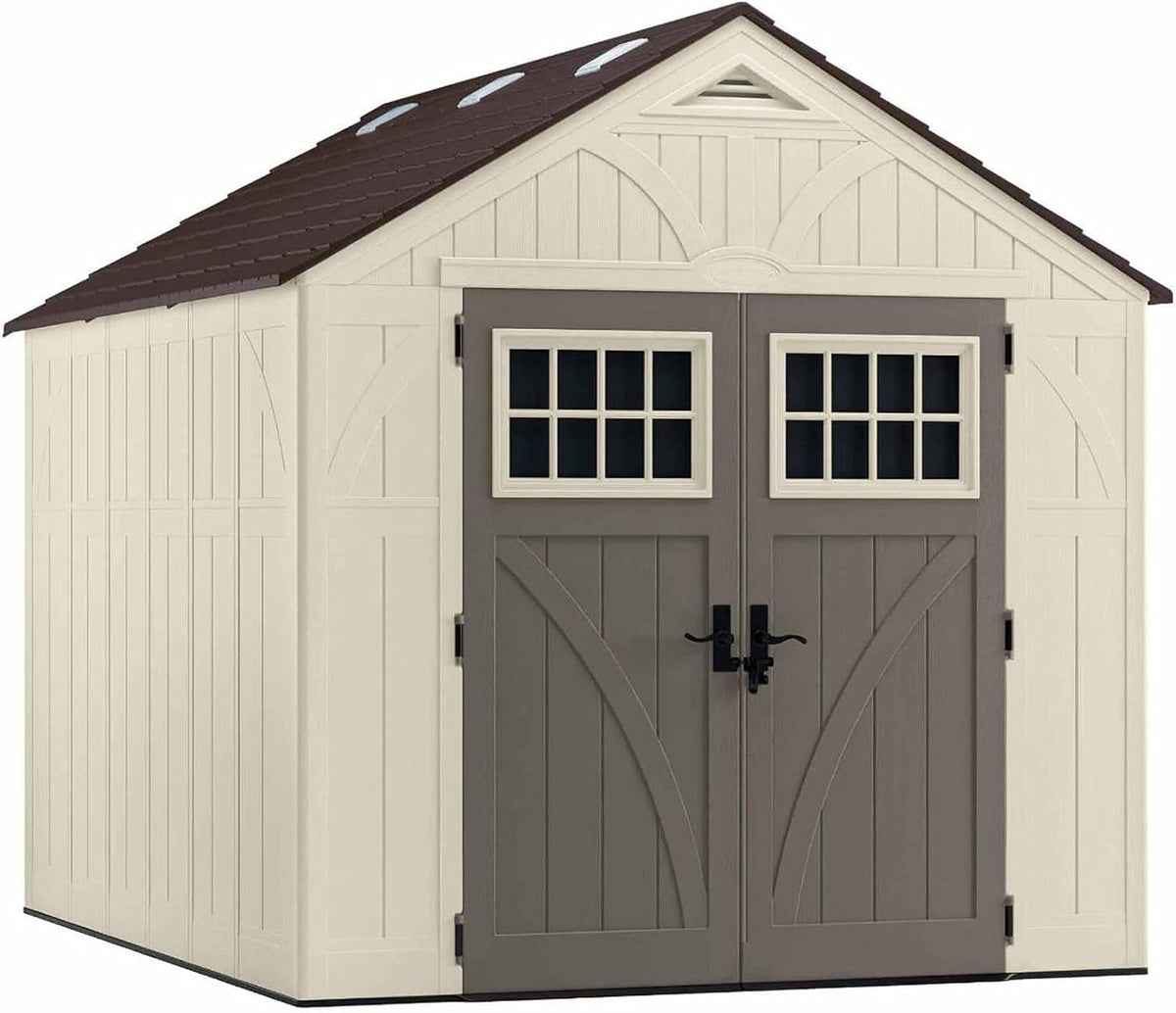 8' X 10' Heavy-Duty Resin Tremont Storage Shed, Sand