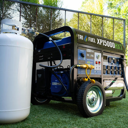 DuroMax 15,000-Watt Tri-Fuel Portable Generator XP15000HXT
