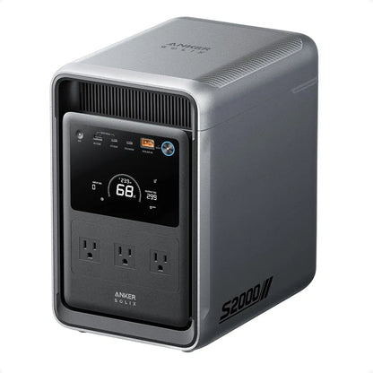 Anker SOLIX S2000 Portable Power Station, 2,010Wh, 3,000W Peak, Home Backup