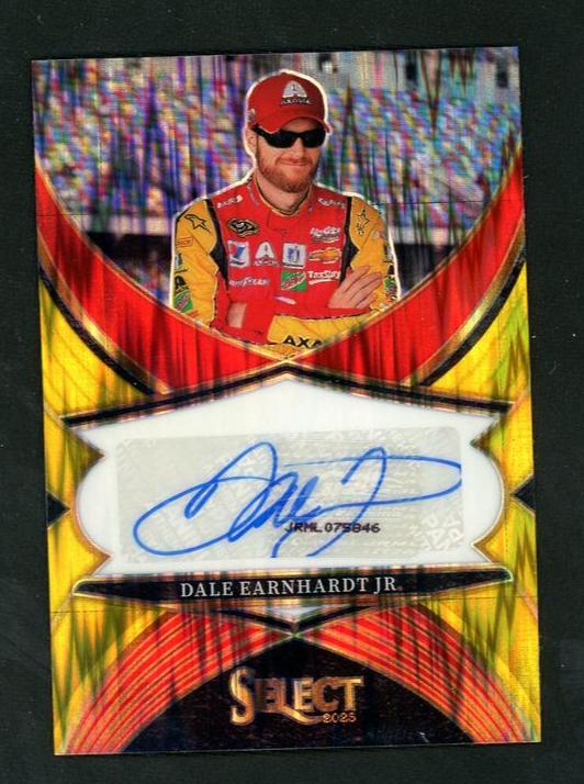 2023 Panini Select LS-DEJ Dale Earnhardt Jr. Legendary Signatures Prizm /10 VG Auto