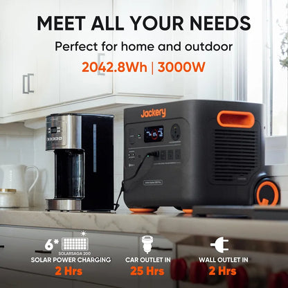 Jackery Explorer 2000 Plus Portable Power Station, 2042Wh, 3000W AC Output
