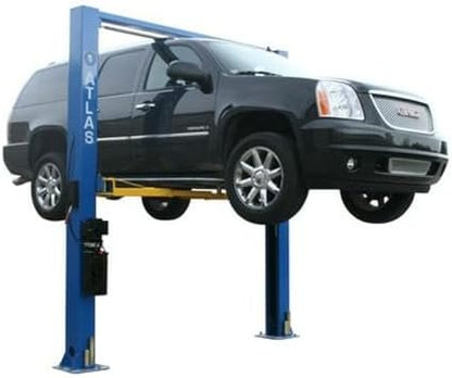 ATLAS Automotive Equipment 9OHSC-SS 2-Post Vehicle Overhead Lift, 11’9” Minimum Ceiling Height, 9,000lb Capacity, Clear Floor, 11’10” Height, 3-Stage Front and 2-Stage Rear Arms, for DIY/Hobbyists