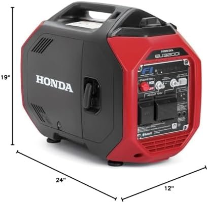 Honda 665730 EU3200IAN 3200 Watt Bluetooth Portable Inverter Generator with CO-MINDER-49-State