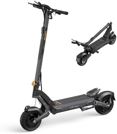 Ausom 2000W Dual Motor Folding Electric Scooter for Adults, Off Road Dual Motor E-Scooter with E-ABS and Dual Disc Brakes, 40Mph Top Speed, 56 Miles Max Range