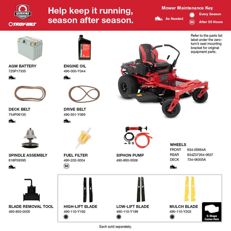 Troy-Bilt Mustang Z46 Zero-Turn Riding Lawn Mower
