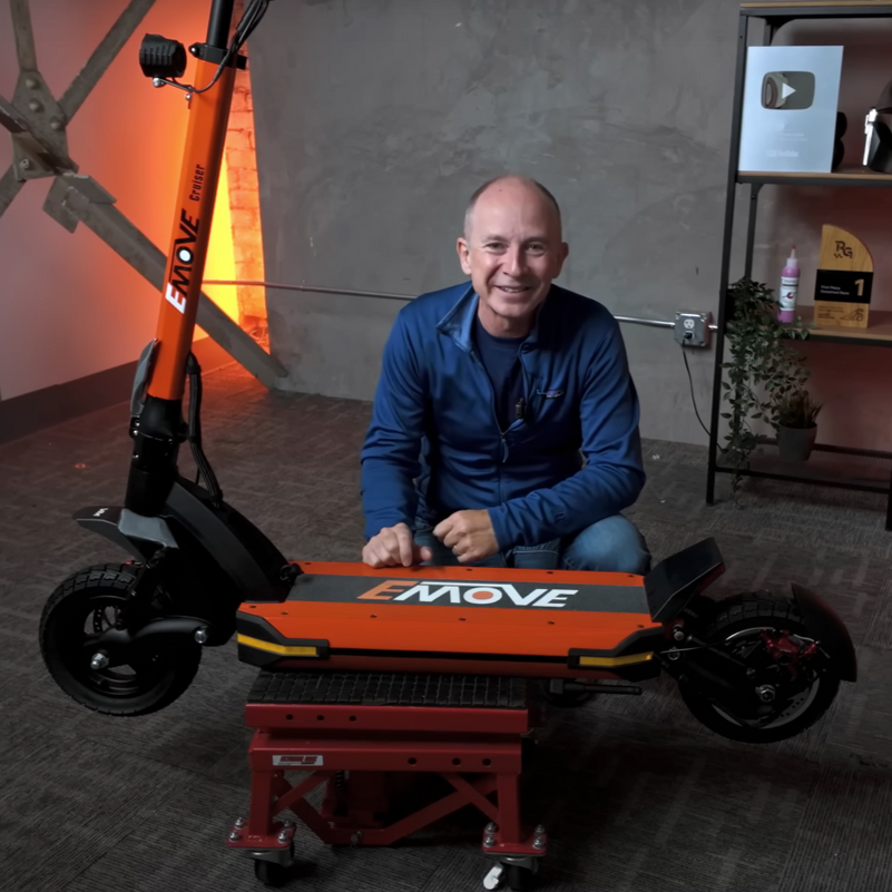 EMOVE Cruiser V2 – 52V and 60V Quad Suspension 62-Mile Long-Range Scooter