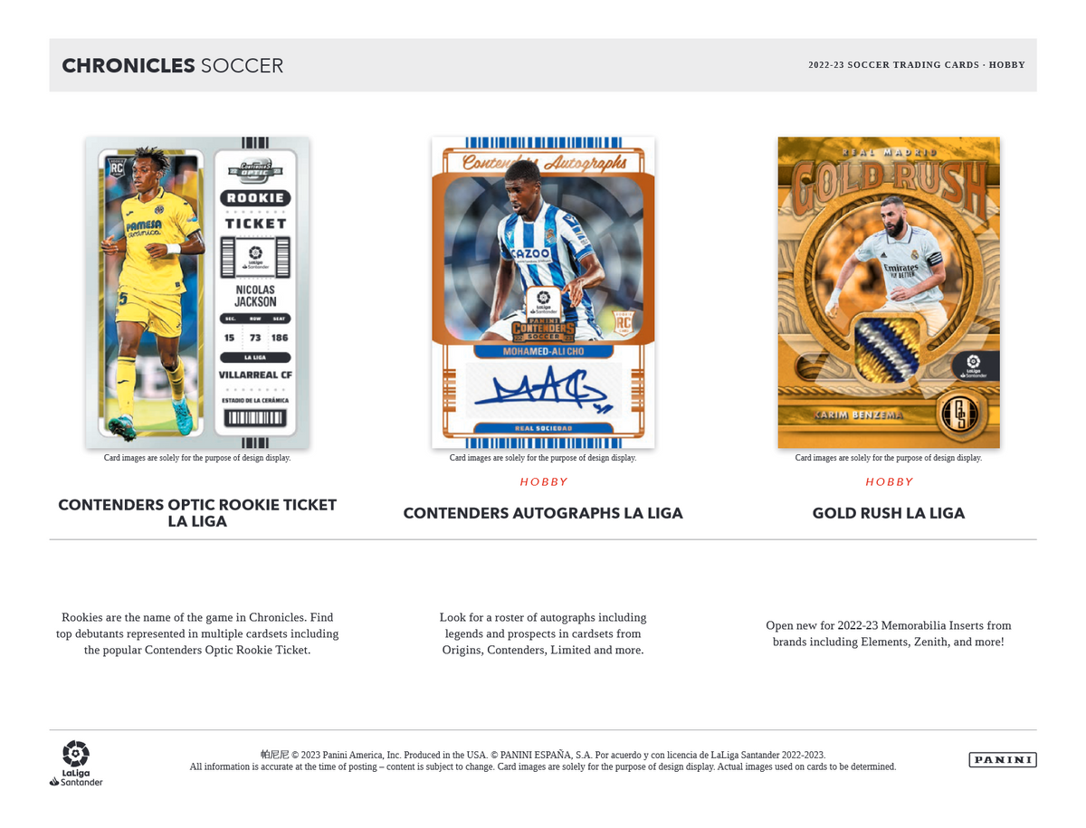 2022-23 Panini Chronicles Soccer Hobby Box