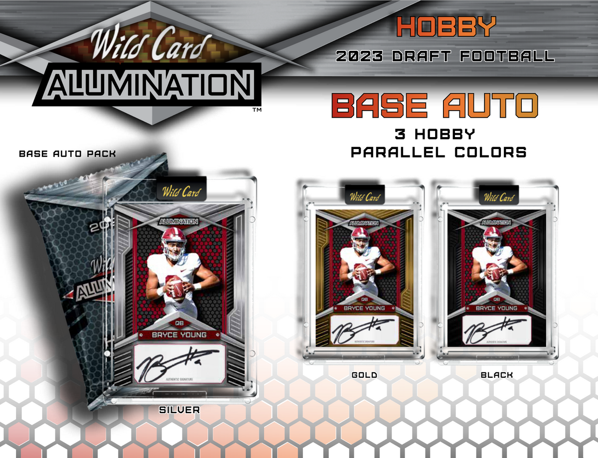 2023 Wild Card Alumination Draft Football Hobby 12 Box Case