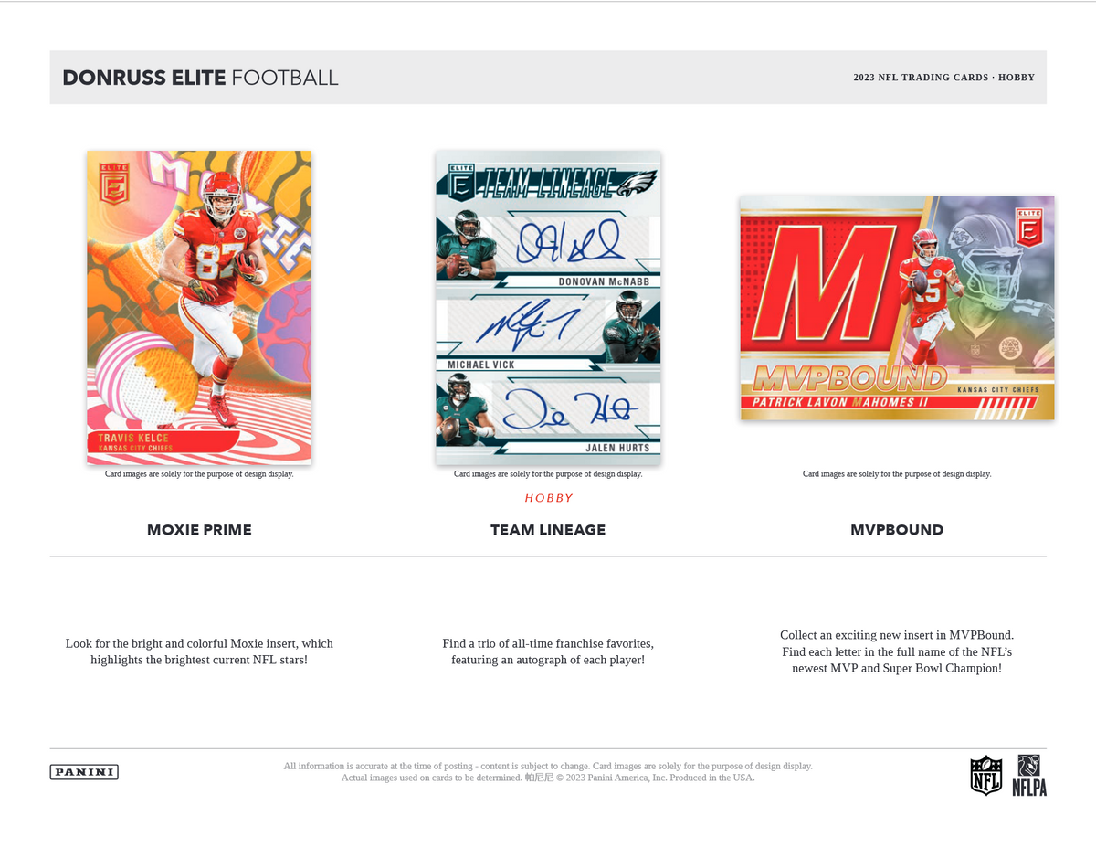 2023 Panini Donruss Elite Football Hobby Box