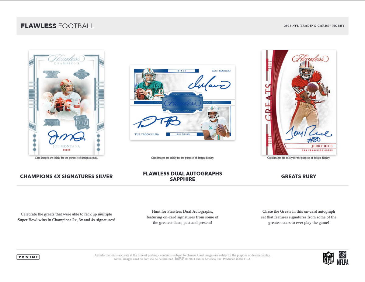 2022 Panini Flawless Football Hobby 2 Box Case