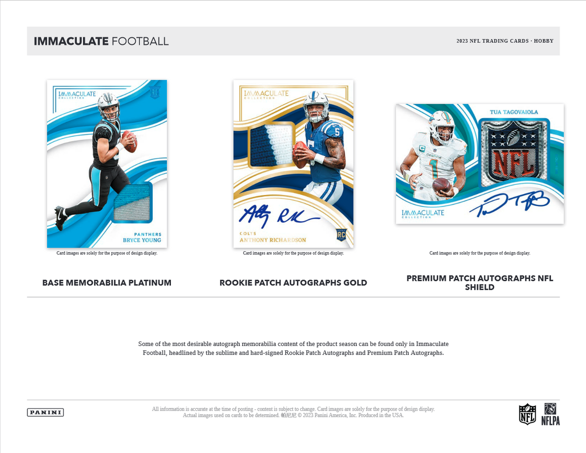 2023 Panini Immaculate Football Hobby 6 Box Case