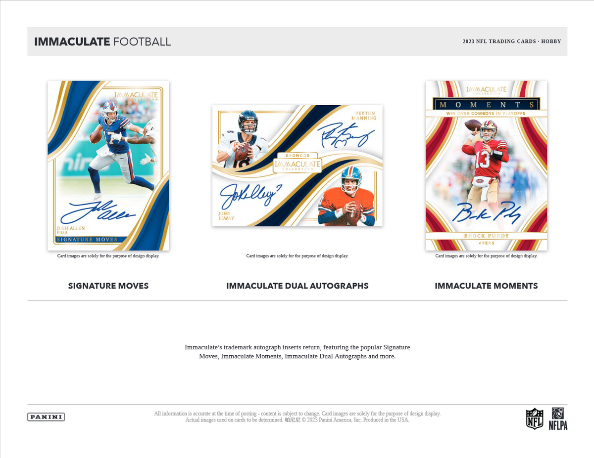 2023 Panini Immaculate Football Hobby Box