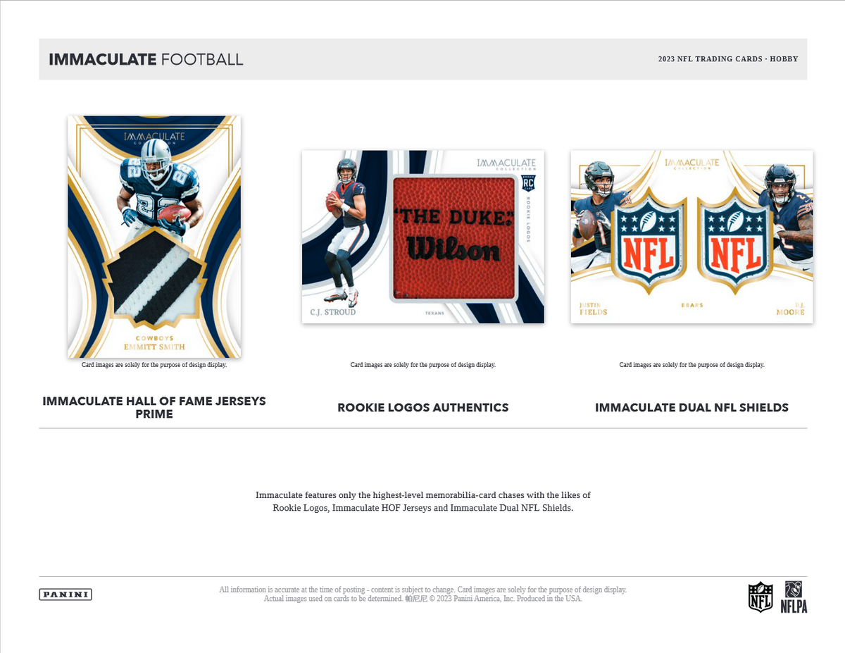 2023 Panini Immaculate Football Hobby 6 Box Case