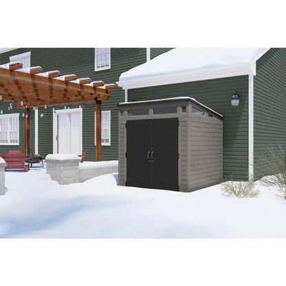 Modernist 7 Ft. W X 7 Ft. D Plastic Shed (52 Sq. Ft.)
