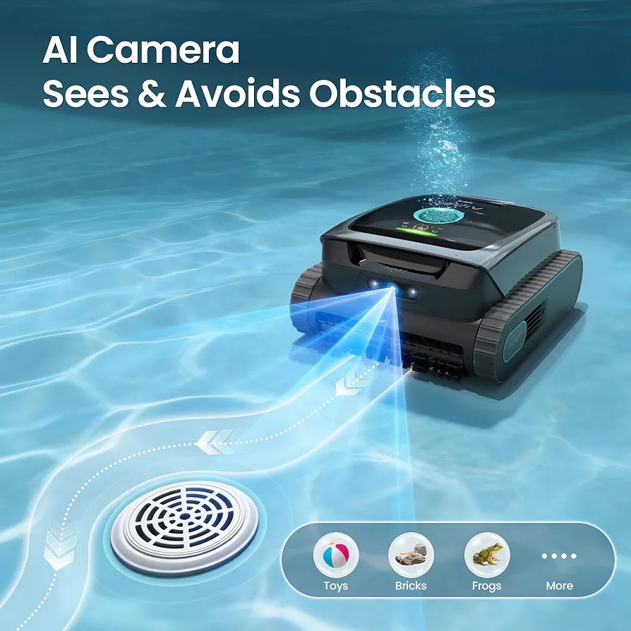 AIPER Scuba V3 AI Vision Cordless Robotic Pool Cleaner, Grey