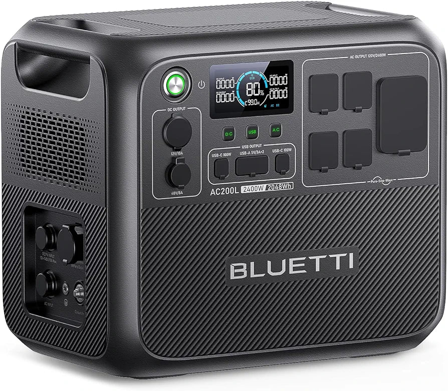 BLUETTI AC200L Portable Power Station 2048Wh 2400W LiFePO4 Battery