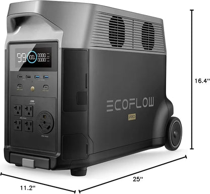EF ECOFLOW Portable Power Station 3600Wh DELTA Pro, 120V 3600W AC Output