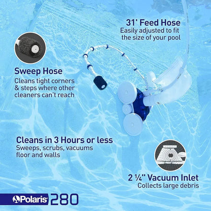 Polaris Vac-Sweep 280 Pressure-Side In-ground Pool Cleaner