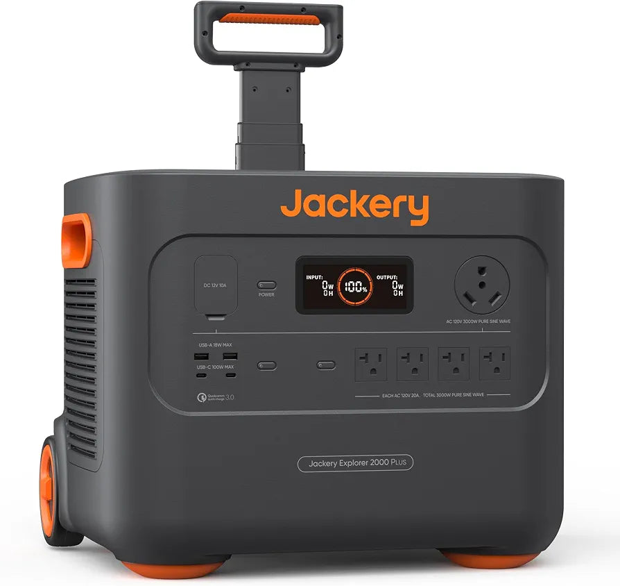 Jackery Explorer 2000 Plus Portable Power Station, 2042Wh, 3000W AC Output