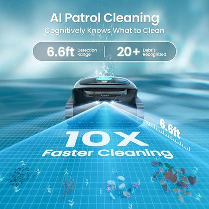 AIPER Scuba V3 AI Vision Cordless Robotic Pool Cleaner, Grey