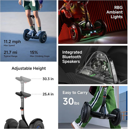 Segway Ninebot S2 Electric Self-Balancing Scooter, 10-Inch Tubeless Tires