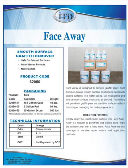 Face Away – Removes Graffiti 1 Gallon