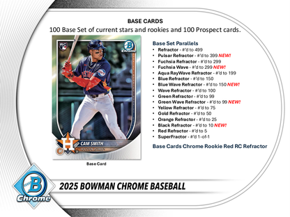 2025 Bowman Chrome Baseball Hobby Box