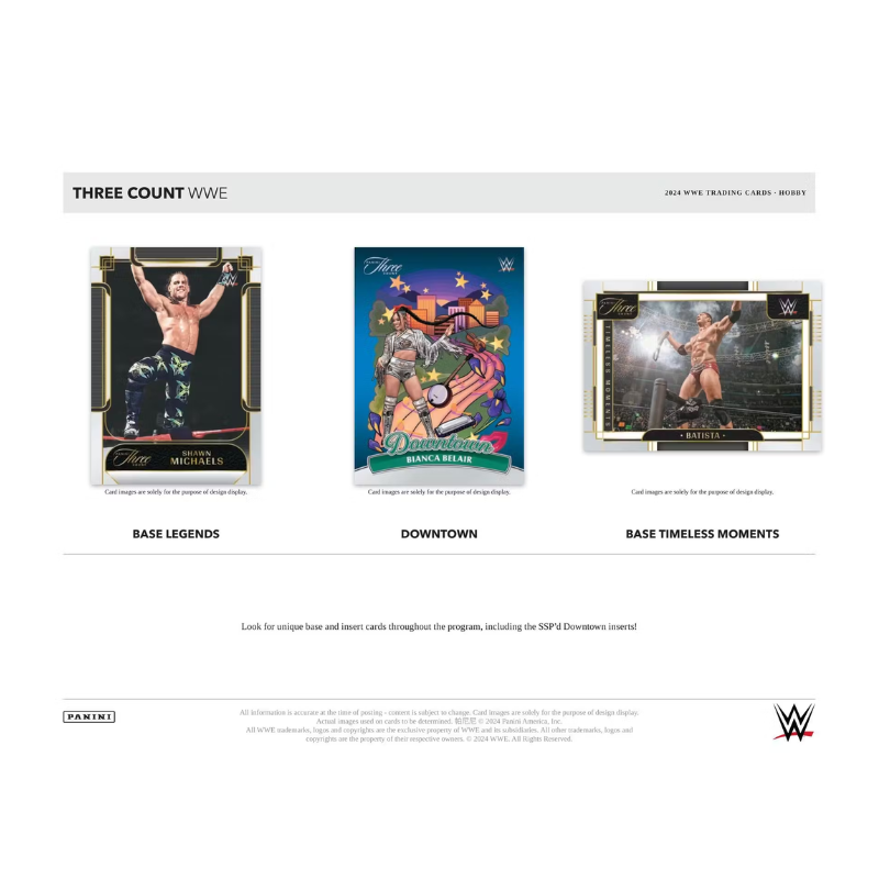 2024 Panini Three Count WWE Wrestling Hobby 10 Box Case
