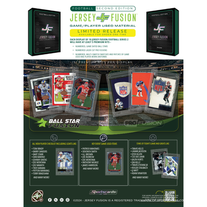 Jersey Fusion Football 2nd Edition 10 Box Display