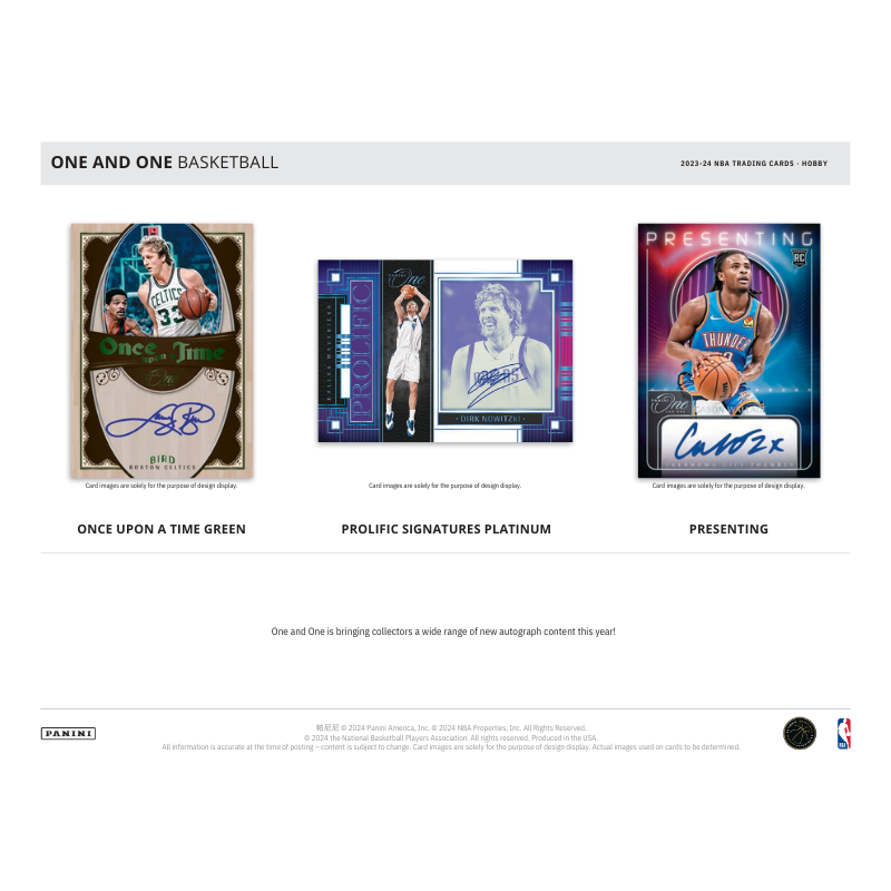 2023/24 Panini One & One Basketball Hobby 10 Box Case