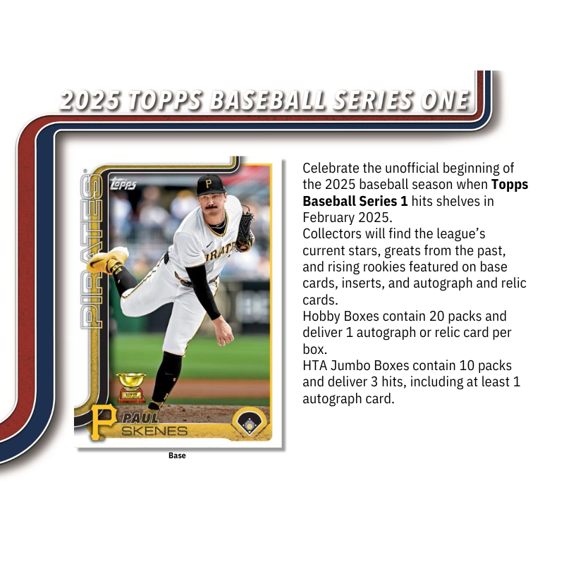 2025 Topps Series 1 Baseball Jumbo Box